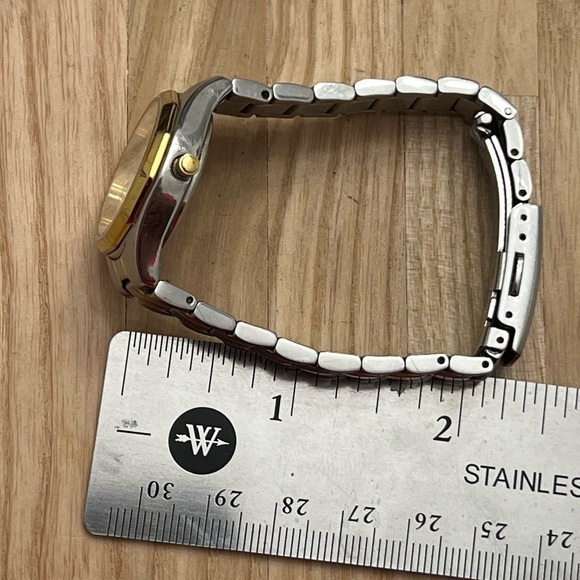 Citizen Eco-Drive Ladies Watch Two Tone Bracelet White Dial Day Date Window - Picture 10 of 11